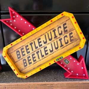 Beetlejuice Light-Up Sign